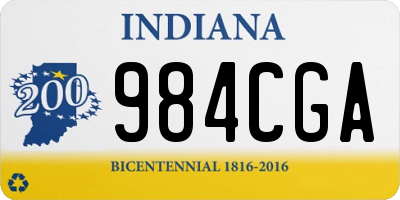 IN license plate 984CGA