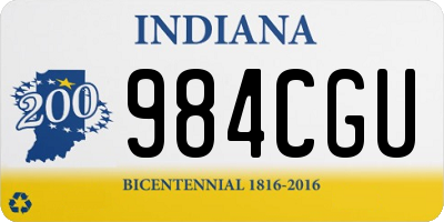 IN license plate 984CGU