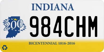 IN license plate 984CHM