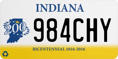 IN license plate 984CHY