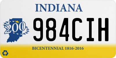 IN license plate 984CIH