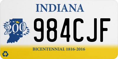 IN license plate 984CJF