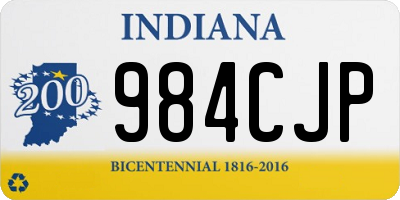 IN license plate 984CJP