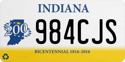 IN license plate 984CJS