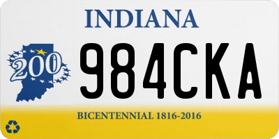 IN license plate 984CKA