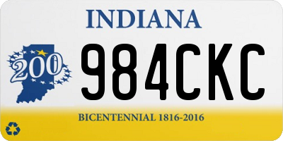 IN license plate 984CKC