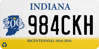 IN license plate 984CKH