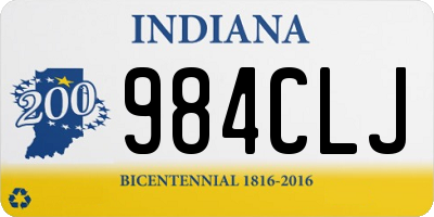 IN license plate 984CLJ