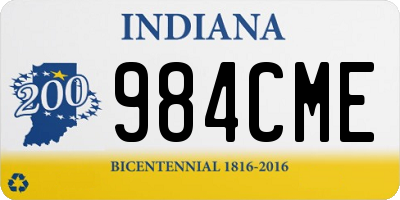 IN license plate 984CME