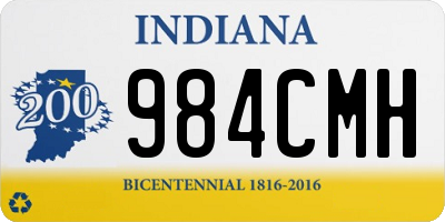 IN license plate 984CMH