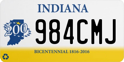 IN license plate 984CMJ