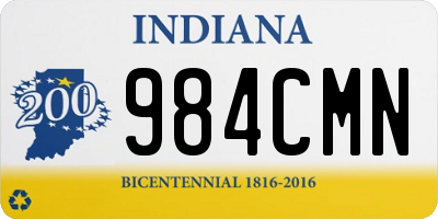 IN license plate 984CMN