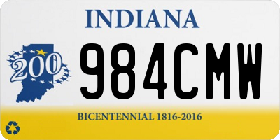 IN license plate 984CMW