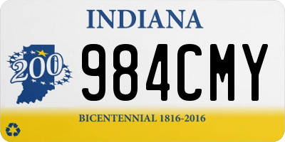 IN license plate 984CMY