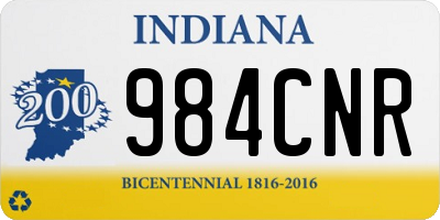 IN license plate 984CNR