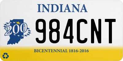 IN license plate 984CNT