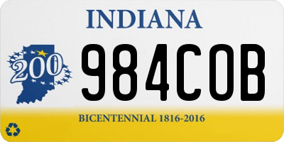 IN license plate 984COB