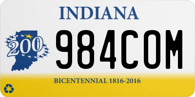 IN license plate 984COM