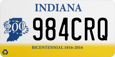 IN license plate 984CRQ