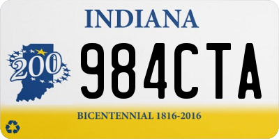 IN license plate 984CTA