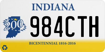 IN license plate 984CTH