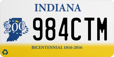 IN license plate 984CTM