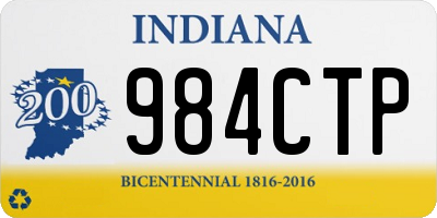 IN license plate 984CTP