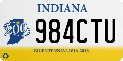 IN license plate 984CTU