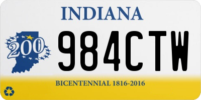 IN license plate 984CTW