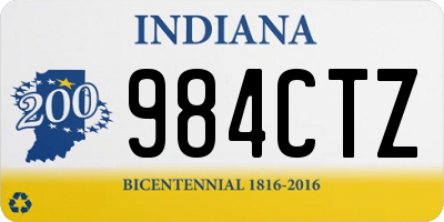 IN license plate 984CTZ