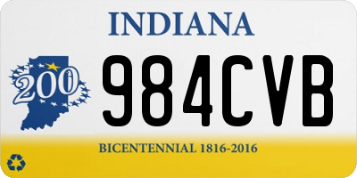 IN license plate 984CVB