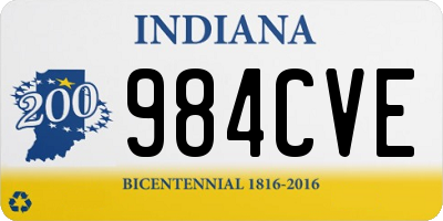 IN license plate 984CVE