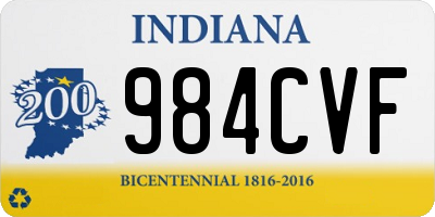 IN license plate 984CVF