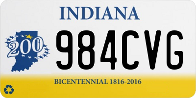 IN license plate 984CVG