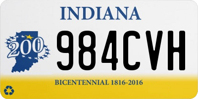 IN license plate 984CVH