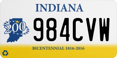 IN license plate 984CVW