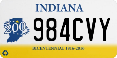 IN license plate 984CVY