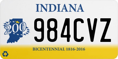 IN license plate 984CVZ