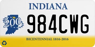 IN license plate 984CWG