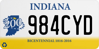 IN license plate 984CYD