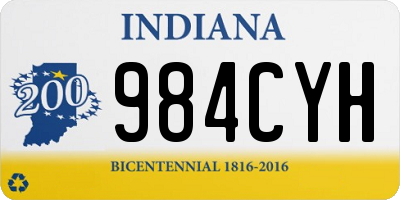 IN license plate 984CYH