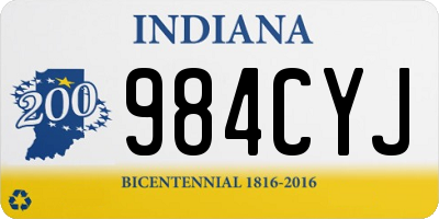 IN license plate 984CYJ