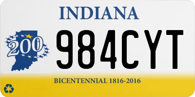 IN license plate 984CYT