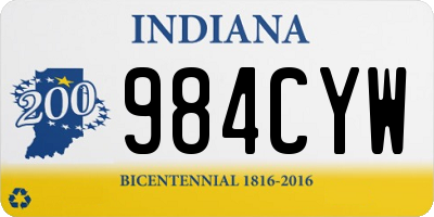 IN license plate 984CYW