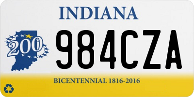 IN license plate 984CZA