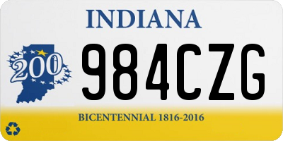 IN license plate 984CZG