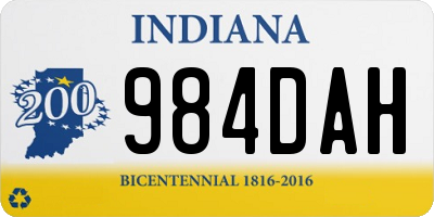IN license plate 984DAH