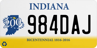 IN license plate 984DAJ