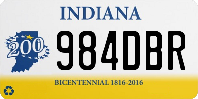 IN license plate 984DBR