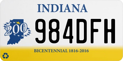 IN license plate 984DFH